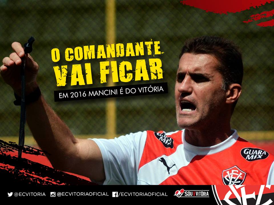 Vitória renova com Vagner Mancini