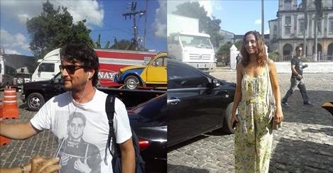 Atores da Globo circulam por São Francisco do Conde