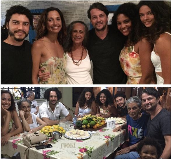 Atores da novela ‘Velho Chico’ almoçam na casa de Dona Canô