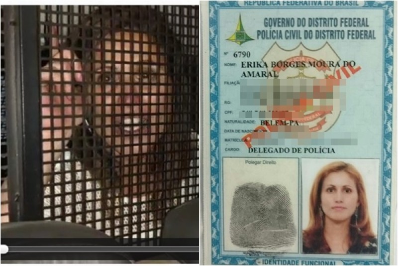 Delegada é presa e aparece em vídeo xingando policiais de dentro da viatura