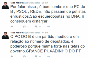 Silas Malafaia ataca PCdoB, PSOL e Rede: não passam de petistas enrustidos