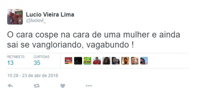Após cusparada de José de Abreu, Lúcio Vieira chama ator de vagabundo