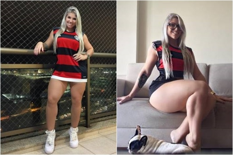 Mulher de goleiro do Flamengo conquista torcedores com fotos sensuais