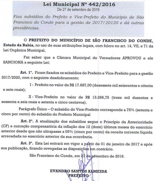 Secretário que teve salário reajustado fala em crise financeira na cidade e cortes em gratificações de funcionários