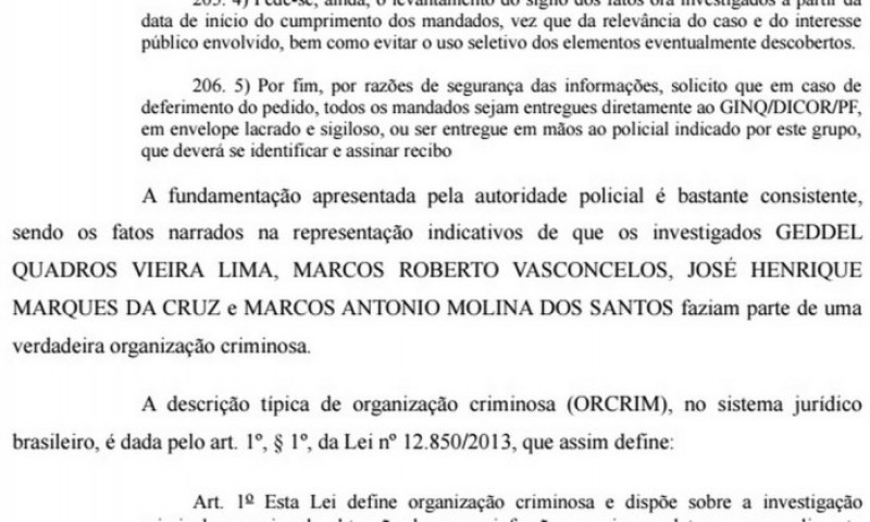 MPF diz que Geddel integrava ‘verdadeira organização criminosa’