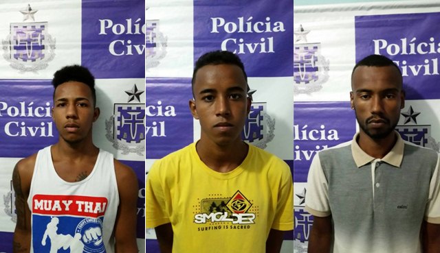 Candeias: Três homens e um menor são apreendidos no bairro do Sarandi