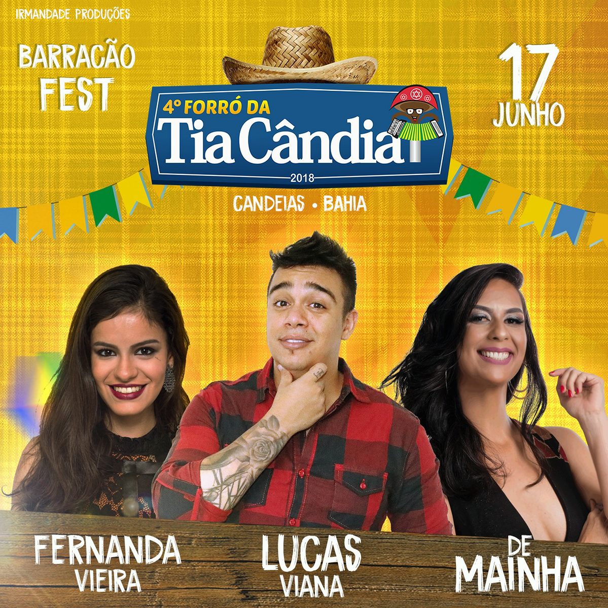 4º Forró da Tia Cândia vai acontecer no dia 17 de junho no Barracão Fest