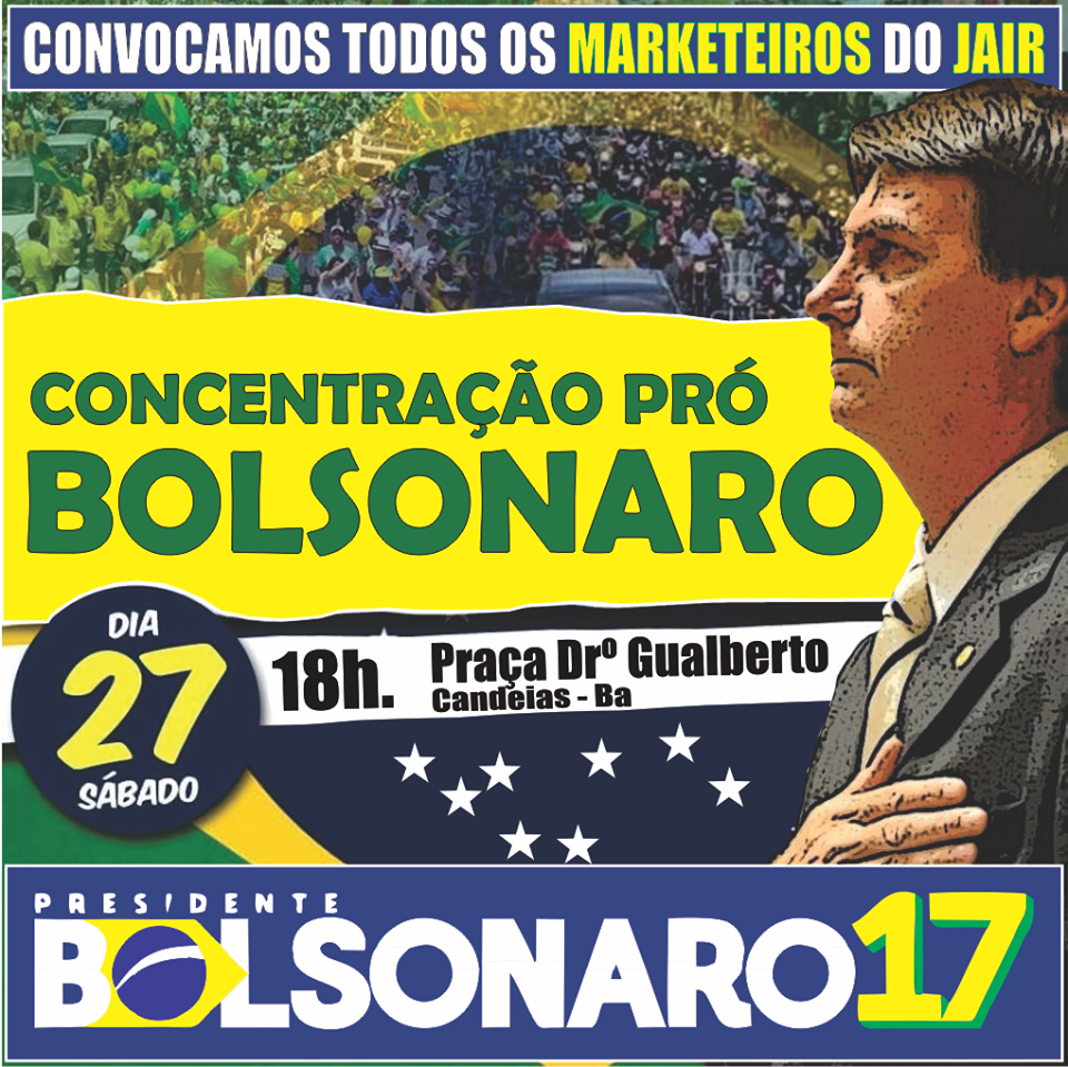 Candeienses organizam ato pró-Bolsonaro neste sábado (27)