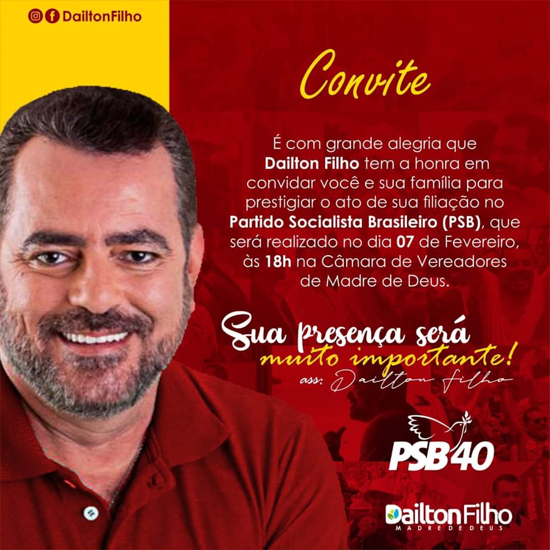 Dailton Filho vai ingressar no PSB