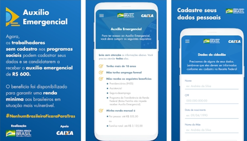 Faça agora inscrição para receber auxílio emergencial de R$ 600; confira
