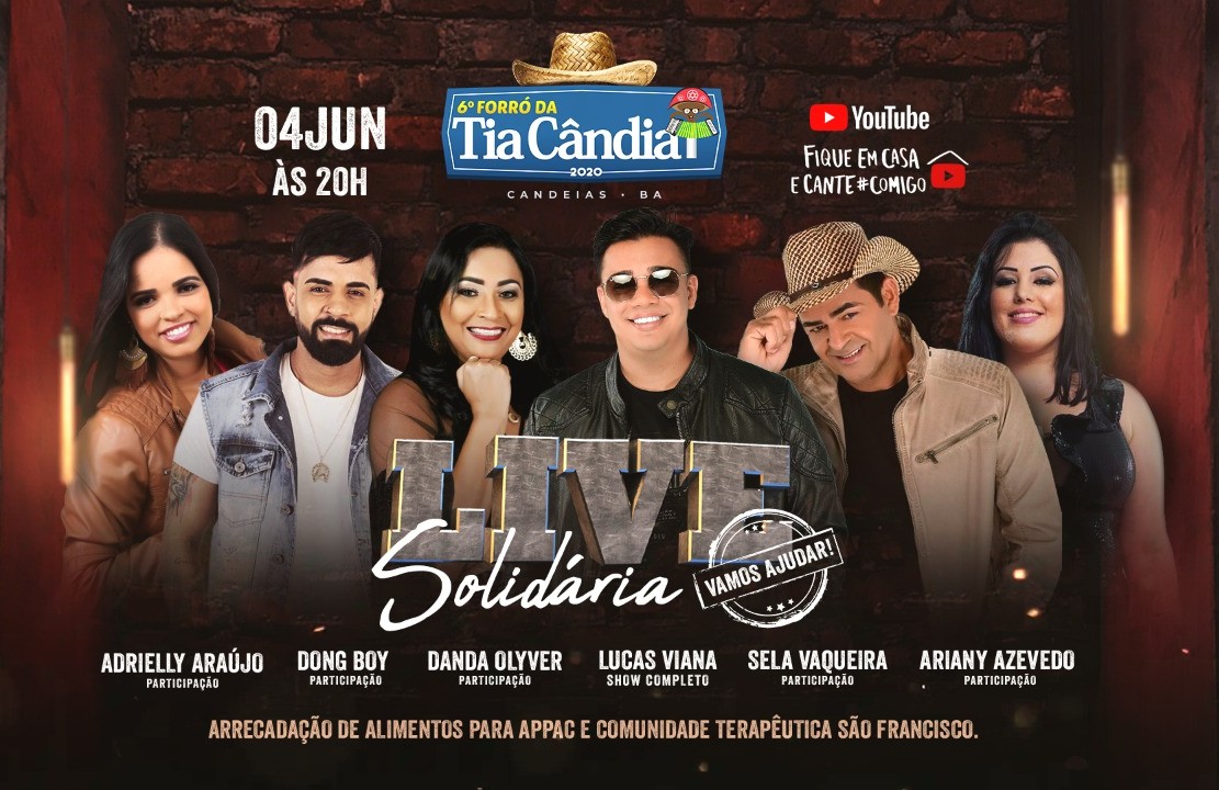 Rainha do Carnaval de Salvador vai apresentar a Live do Forró da Tia Cândia
