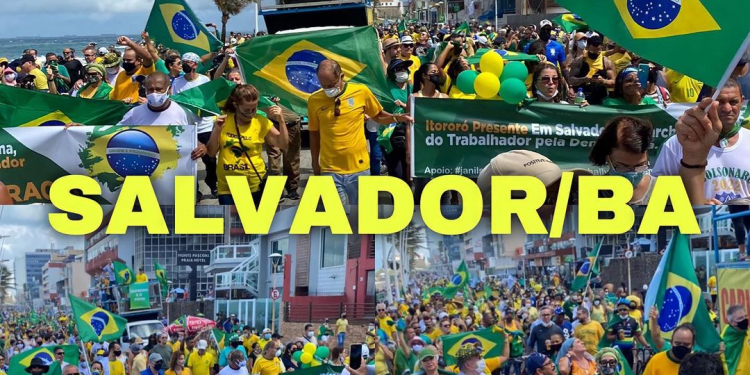 A grande mídia baiana tentou esconder os atos pró-Bolsonaro na Capital