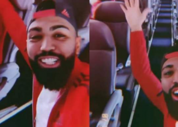 Gabigol comemora retorno ao Brasil e debocha de “vidente” que previu queda de avião