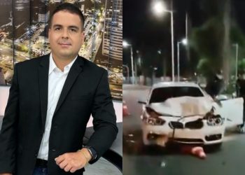 Repórter da TV Record atinge viatura da Transalvador durante blitz e se recusa a fazer teste do bafômetro