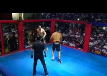 Prefeito e vereador levam briga política para ringue de MMA (veja o vídeo)