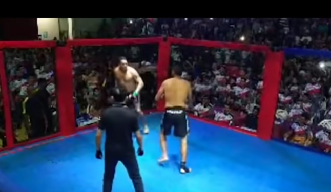 Prefeito e vereador levam briga política para ringue de MMA (veja o vídeo)
