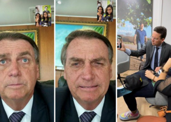 Bolsonaro faz chamada de vídeo com adolescente que foi agredida por usar boné com seu nome