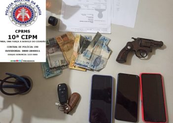 Policiais da 10° CIPM prendem homem envolvido com tráfico por porte ilegal de arma de fogo