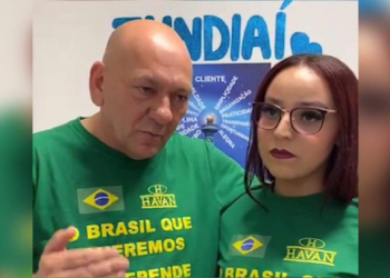Dono da Havan visita funcionária agredida por ex-candidata do PT