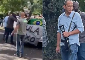 Com seguranças fortemente armados, Lula ‘esquece livros’ e é recebido com protesto em Campinas