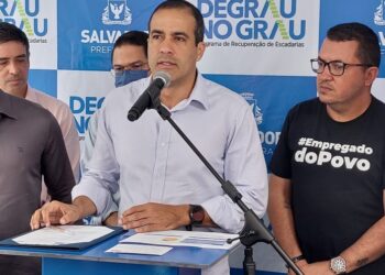 “Está aí, porque a educação da Bahia é a pior do Brasil. É porque o Jerônimo é ruim de conta” cutuca Bruno Reis