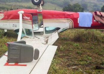 Avião que saiu de São Sebastião do Passé faz pouso forçado na zona rural de Ruy Barbosa
