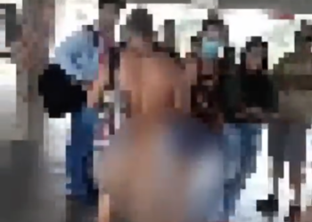 Vídeo: Professor esquedista faz protesto e desfila nu em universidade