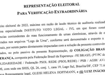 BOMBA: Em representação ao TSE, PL diz que Bolsonaro teve 51% dos votos no 2º turno