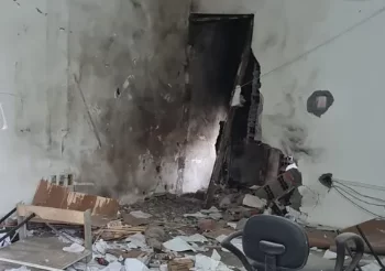 Cofre de posto de combustíveis é explodido nesta madrugada na estrada Cia-Aeroporto