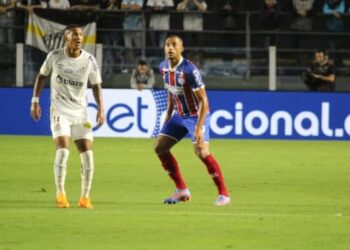 Bahia leva três gols do Santos na Vila Belmiro