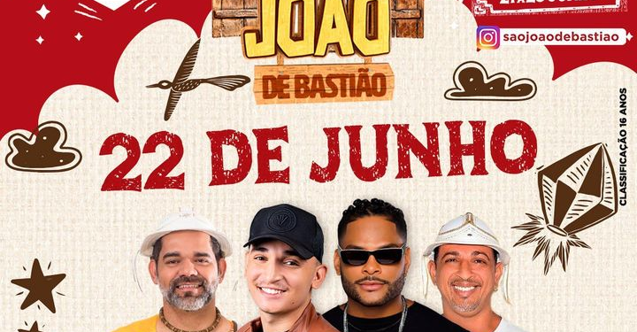 João Gomes e Parangolé se apresentam hoje no São João de Bastião