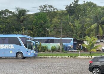 Ônibus da Águia Branca invade duas casas no distrito da Caroba