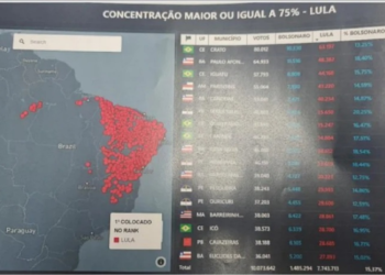 PRF usou mapa que tinha Candeias, Santo Amaro e mais 3 cidades baianas com muitos eleitores de Lula