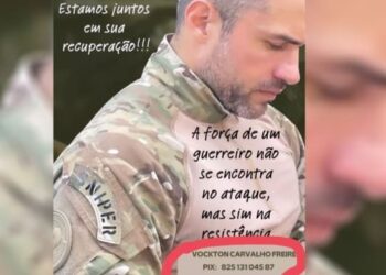 Amigos de policial baleado em Valéria realizam vaquinha para tratamentos sem cobertura de plano