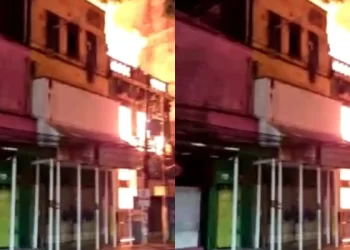 Incêndio atinge casarão e loja de roupas no centro de Salvador