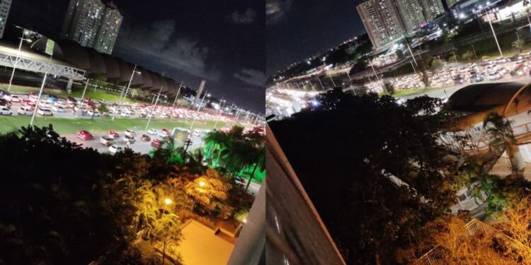 Moradores do Bairro da Paz queimam pneus na Avenida Paralela; trânsito ficou interditado