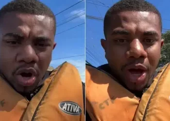 Ex-BBB, Davi é hostilizado por moradores do RS após filmar tragédia para redes sociais; VEJA VÍDEO