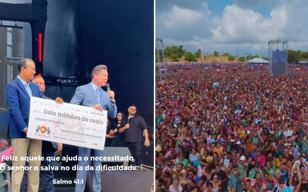 Bispo Bruno Leonardo bate recorde em Salvador e doa R$ 2 milhões para hospital