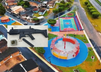 PM apreende submetralhadora no distrito de Menino Jesus, em Candeias