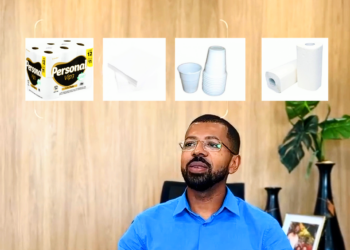 Prefeito de Candeias pretende gastar mais de R$ 3 milhões em papel higiênico, papel toalha, guardanapo e copos descartáveis