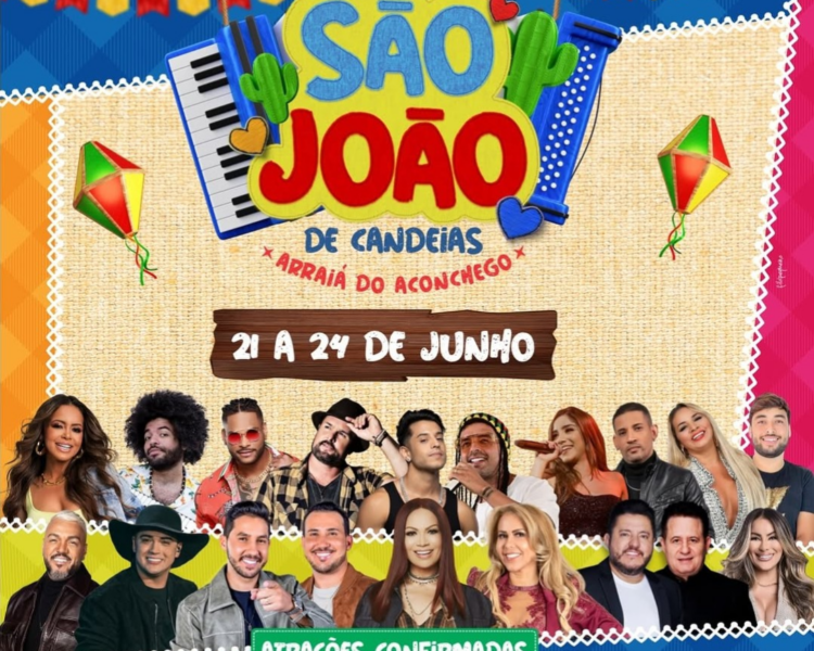 Prefeitura de Candeias divulga as atrações do Arraiá do Aconchego