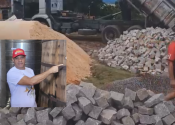 Secretário de Infraestrutura de São Sebastião do Passé vem ajudando o município de Teodoro Sampaio com pavimentação de Ruas