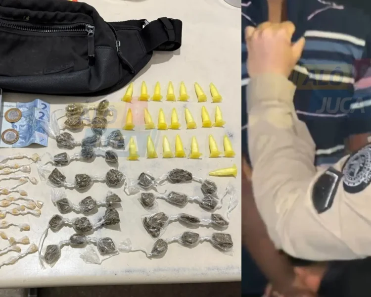 A CASA CAIU! Adolescente de 16 anos é preso com drogas em Candeias