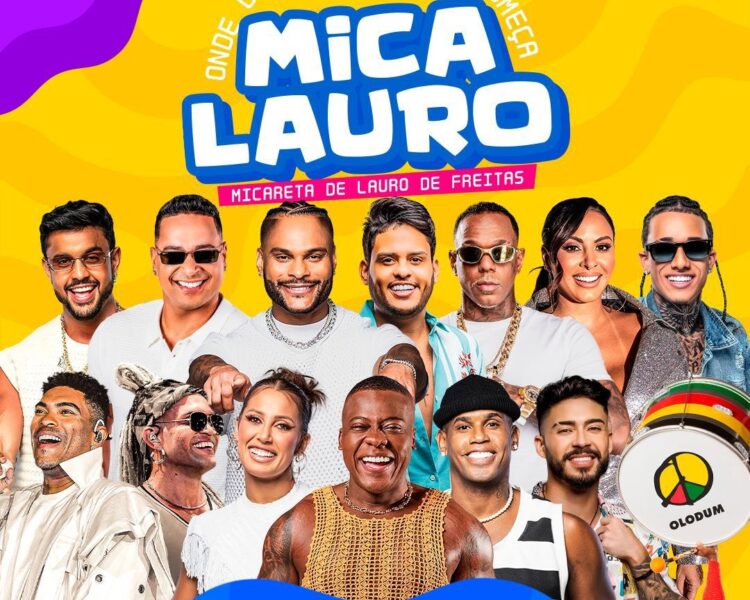 Xanddy, Tony Sales, Theuzinho e Timbalada estão entre as atrações da Mica Lauro