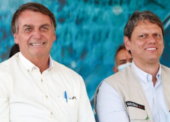 Bolsonaro e Tarcísio discutem ACM Neto como possível vice de Flávio
