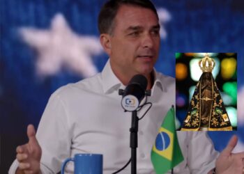 Flávio Bolsonaro desmente boato sobre Nossa Senhora Aparecida